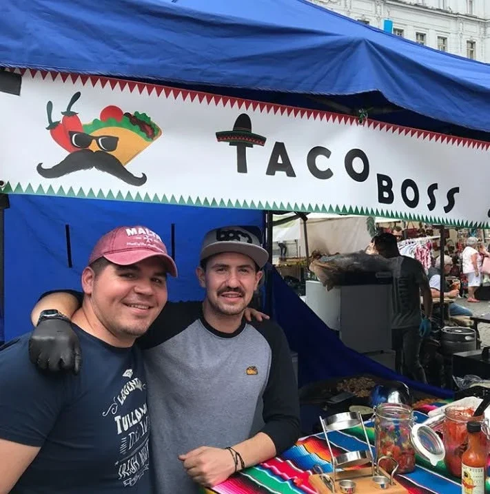 Tým Taco Boss u festivalového stánku