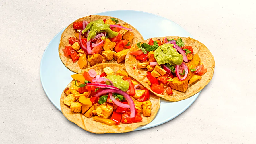 Tacos s tofu fajitas